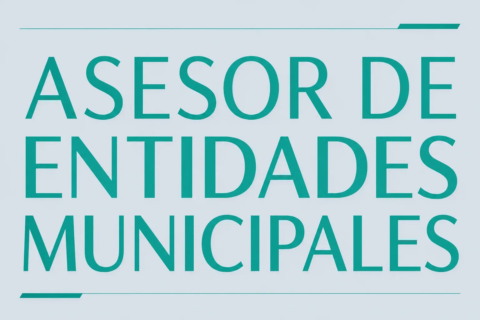 Asesor de Entidades Municipales